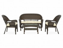 Set mobilier exterior gradina/terasa/balcon 2 fotolii canapea + măsuță