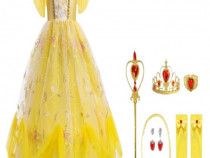 Set Costum Disney Belle Frumoasa si Bestia THK, Paste, 3-4 ani, 100 cm