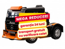 Camion Electric Pentru Copii 1-6 Ani Mercedes Axor Cu Roti Moi Orange