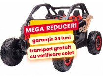 UTV Electric 2 Copii 2-8 Ani Can Am Power 800W 24V 4x4 Roti Moi Negru