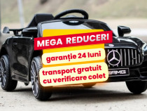 Masinuta Electrica Copii 1-4 Ani Mercedes GTR AMG , Roti Moi Negru