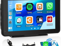 Ecran Wireless Apple Carplay & Android Auto, Portabil, 7 Inch HD