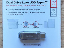 Stick memorie Sandisk Ultra Dual Drive Luxe sigilat 256 Gb