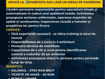 Operator Spalatorie Textila Bucuresti