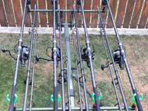 4 Lansete Legend Carp+4 Mulinete 7000+Rod Pod Echipat