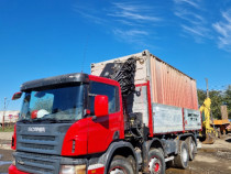 Camion Scania 420  cu macara Hiab XS-8 cu radio comanda