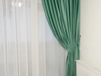 Set draperii catifea verde mentă