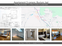 Apartament 3 camere 73mp, proprietar Bucium