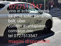 Angajăm șoferi bolt, uber cu atestat