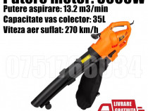 Suflanta Aspirator Tocator Frunze Electric 3000W Sac 35 L