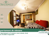 Apartament cu 3 camere, zona Lebada, Arad