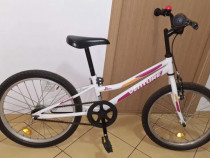 Bicicleta Copii Venture Alb-Roz 20 inch