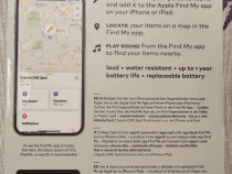 GPS item finder apple