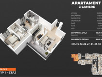 Sky Garden Pasarela Berceni Ap 3 camere decomandat