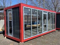 Container containere vitrina Fast food magazin 6x2,4