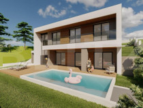 Casă modernă, 4 camere, 115 mp, &icirc;n construcție, cu final