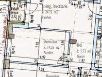 Apartament cu 3 camere, 2 bai, 67,85 mp, semifinisat, TVA in