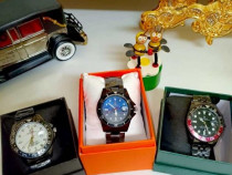 Ceas Rolex  cadran si bratara din otel inoxidabil negru - pret redus
