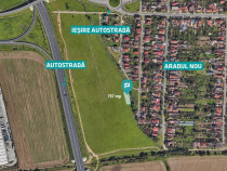 Teren cu PUZ servicii comerciale Aradul Nou