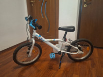 Bicicleta copil BTwin 4-6 ani 6.5 kg Alb