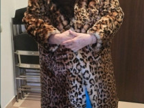 Cojoc Blana Naturala Animal Print