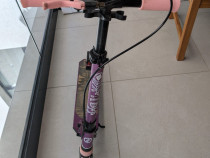 Trotinetă OXELO cu Suspensii şi Frâne pe Ghidon Mid 5 Violet Copii