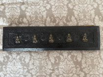 Manuscris Tibetan Tradițional Set Pecha cu Ilustrații Buddha