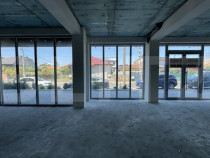 Spațiu comercial parter bloc nou, 109 mp open space, vitrin