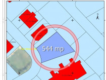 Teren intravilan 544mp, toate utilitatile in fata terenului