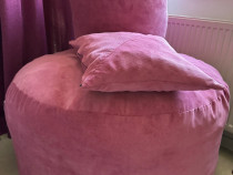 Set perna fotoliu, perna picioare si perna decorativa