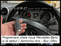 Programare cheie chei Mercedes anulare blocator volan la domiciliu
