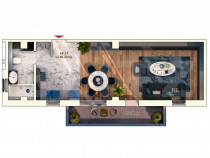 Apartament 1 Camera, 40 mp, Semifinisat, Zona Iulius Mall