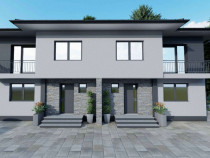 Duplex de vanzare, 124 mp, la rosu