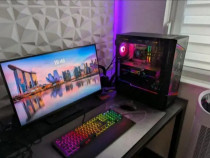 Configurare PC de gaming completă MSI Roccat - Aproape neutilizat