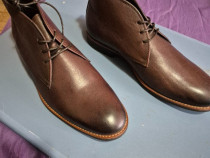 Ghete barbatesti, Omnio Atelier, piele naturala, noi, marime 46