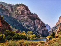 Panza 35x24cm cu imagine montana