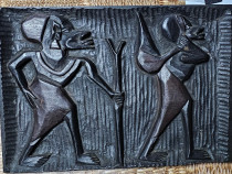 Tablouri vechi lemn sculptat