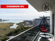 Apartament 2 camere Mamaia Sat cu piscina si vedere lac