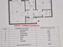 Apartament 2 camere CORNELIU GAVRILOV /52mp