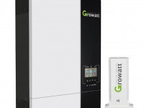 Pachet hibrid growatt invertor 5kw +15kw baterii