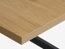 Masa dining JYSK NORTOFT 95x200 – ca nouă, stejar cald/negru