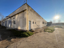 Hală industrială 800 mp, curte și parcare proprie, acces
