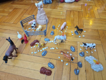 Figurine din plastic animale domestice la ferma