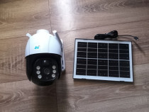 Camera supraveghere wifi și cartela cu panou solar