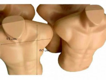 Bust barbat culoarea pielii, din plastic 60 x 45 cm