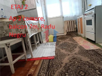 SPATIOS 57 mp! 2 camere, etaj 2, balcon 7 m, Radu Negru