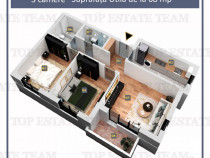 Apartament 3 camere cu finisaje premium si toate utilitatile