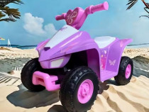 ATV electric pentru copii, Kinderplay Princess 25W, 6V, barby pink