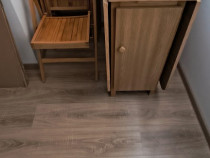 Masa lemn rabatabila + 5 scaune