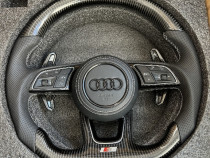 Volan Audi Carbon cu &icirc;ncălzire s-line